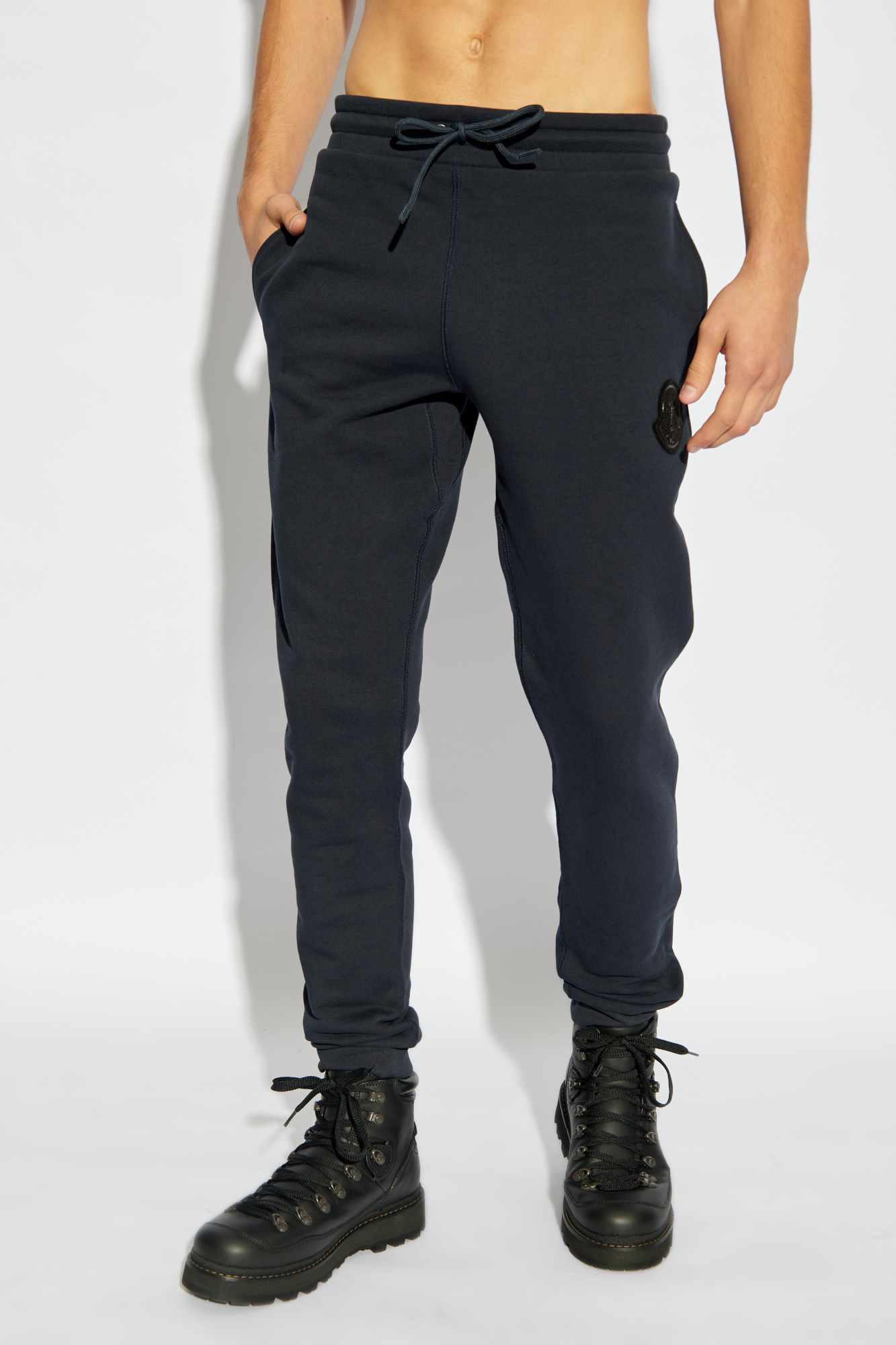 Navy blue Tracksuit bottoms with logo Moncler Vitkac GB